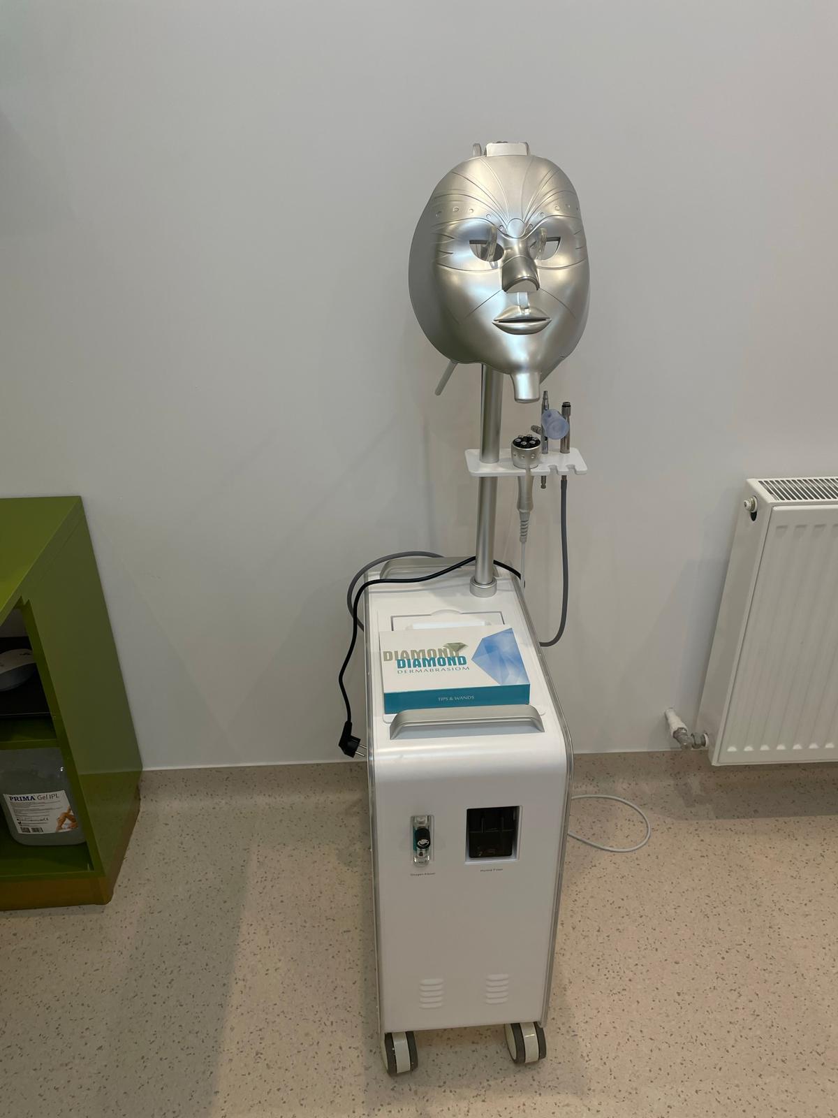 Aparat microdermabraziune cu mască LED Diamond
